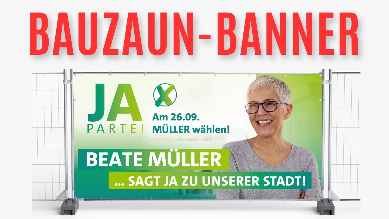 Bauzaunbanner drucken